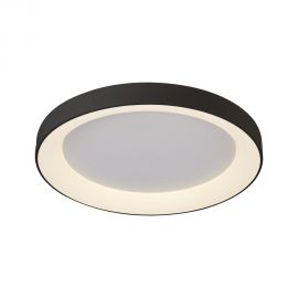 Plafoniera LED cu telecomanda design circular NISEKO II Black 78cm