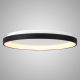 Plafoniere - Plafoniera LED cu telecomanda design circular NISEKO II Black 90cm