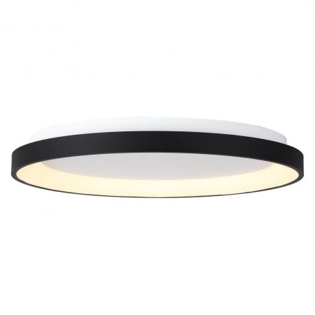 Plafoniere - Plafoniera LED cu telecomanda design circular NISEKO II Black 90cm