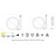 Plafoniere - Plafoniera LED cu telecomanda design circular NISEKO II Gold 90cm