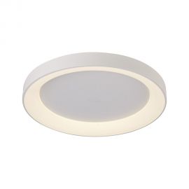 Plafoniera LED cu telecomanda design circular NISEKO II White 78cm