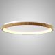 Plafoniere - Plafoniera LED cu telecomanda design circular NISEKO II Wood 90cm