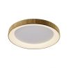 Plafoniera LED cu telecomanda design circular NISEKO II Wood 78cm