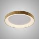 Plafoniere - Plafoniera LED cu telecomanda design circular NISEKO II Wood 78cm
