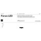 Spoturi, Proiectoare pe sina - Pendul LED, accesoriu pentru sina magnetica S35, Focus LED 3000K