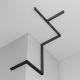 Accesorii iluminat - Sina magnetica aplicata sau suspendata neagra Exility 1m