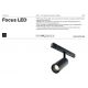 Spoturi, Proiectoare pe sina - Spot LED, accesoriu pentru sina magnetica Exility, Focus LED negru 20W 3000K