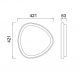 Plafoniere - Plafoniera LED cu telecomanda NISEKO II Triangular White 38W