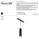 Spoturi, Proiectoare pe sina - Pendul LED, accesoriu pentru sina magnetica Exility, Focus LED negru 3000K