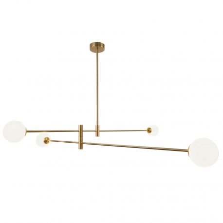 Pendule, Lustre suspendate - Lustra reglabila design modern minimalist CAPE TOWN alama/alb