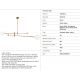 Pendule, Lustre suspendate - Lustra reglabila design modern minimalist CAPE TOWN alama/alb
