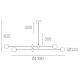 Pendule, Lustre suspendate - Lustra reglabila design modern minimalist CAPE TOWN alama/alb