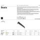 Spoturi, Proiectoare pe sina - Modul LED, accesoriu pentru sina magnetica Exility, Basis negru 3000K