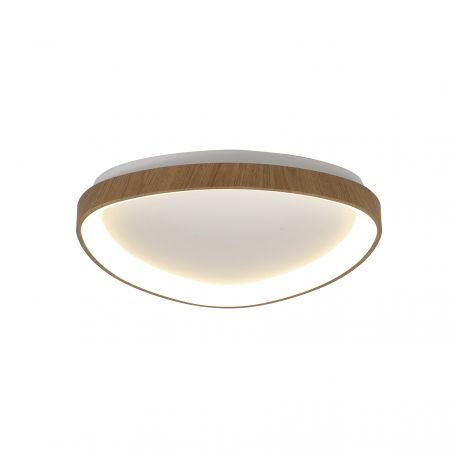 Plafoniere - Plafoniera LED cu telecomanda NISEKO II Triangular Wood 50W