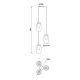 Pendule, Lustre suspendate - Lustra cu 3 pendule design modern Nora negru/ marmura neagra