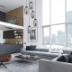 Pendule, Lustre suspendate - Lustra cu 5 pendule design modern Nora negru/ marmura neagra