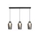 Pendule, Lustre suspendate - Lustra cu 3 pendule design modern Nora negru/ marmura neagra