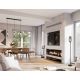Pendule, Lustre suspendate - Lustra cu 3 pendule design modern Nora negru/ marmura neagra