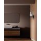 Aplice, corpuri de iluminat pentru pereti - Aplica de perete design modern Nora negru/ marmura neagra