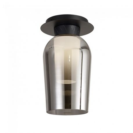 Aplice, corpuri de iluminat pentru pereti - Plafoniera design modern Nora negru/ marmura neagra