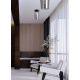Aplice, corpuri de iluminat pentru pereti - Plafoniera design modern Nora negru/ marmura neagra