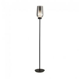 Lampa de podea design modern Nora negru/ marmura neagra