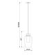 Pendule, Lustre suspendate - Pendul design modern Nora auriu/ marmura alba