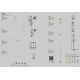 Pendule, Lustre suspendate - Pendul design modern Nora auriu/ marmura alba