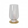 Veioza, Lampa de masa design modern Nora auriu/ marmura alba
