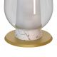 Veioze - Veioza, Lampa de masa design modern Nora auriu/ marmura alba