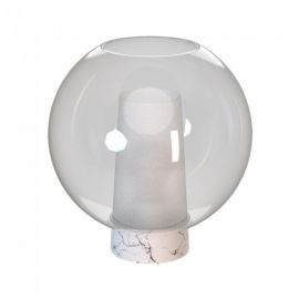 Veioze - Veioza, Lampa de masa design modern Nora auriu/ marmura alba