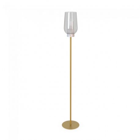 Lampadare - Lampa de podea design modern Nora auriu/ marmura alba