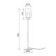 Lampadare - Lampa de podea design modern Nora auriu/ marmura alba