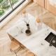 Pendule, Lustre suspendate - Lustra cu 3 pendule design modern Nora alb/ lemn