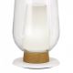 Veioze - Veioza, Lampa de masa design modern Nora alb/ lemn