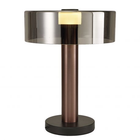 Veioze - Veioza, Lampa de masa design modern Gin Large auriu-roze