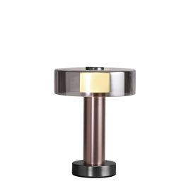 Veioze - Veioza, Lampa de masa design modern Gin Small auriu-roze