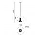 Pendule, Lustre suspendate - Lustra, Pendul design modern KRISS negru/ crom