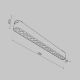 Spoturi, Proiectoare pe sina - Modul LED, accesoriu pentru sina magnetica Radity, Points negru 16W 3000K