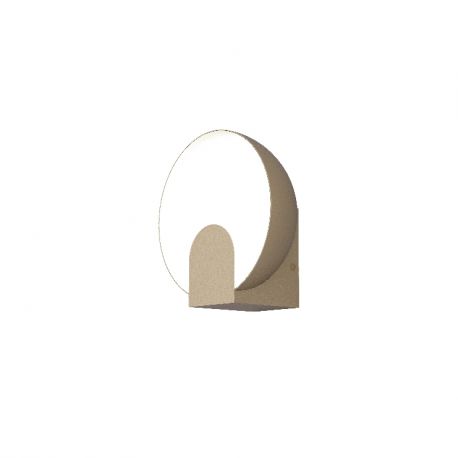 Aplice, corpuri de iluminat pentru pereti - Aplica de perete LED design ambiental OCULO auriu