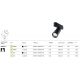 Spoturi, Proiectoare pe sina - Spot LED, accesoriu pentru sina magnetica Radity, Focus negru 12W 3000K