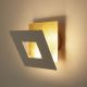 Aplice, corpuri de iluminat pentru pereti - Aplica de perete LED design ambiental DALIA 18x18cm, alb/ auriu