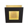 Aplica de perete LED design ambiental DALIA 22x22cm, negru/ auriu