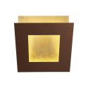 Aplica de perete LED design ambiental DALIA 22x22cm, corten/ auriu