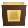 Aplica de perete LED design ambiental DALIA 40x40cm, corten/ auriu