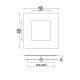 Aplice, corpuri de iluminat pentru pereti - Aplica de perete LED design ambiental DALIA 40x40cm, corten/ auriu