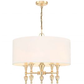 Candelabre, Lustre - Candelabru design elegant AUSTIN auriu/alb