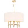 Candelabru design elegant AUSTIN auriu/alb