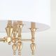 Candelabre, Lustre - Candelabru design elegant AUSTIN auriu/alb