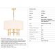 Candelabre, Lustre - Candelabru design elegant AUSTIN auriu/alb